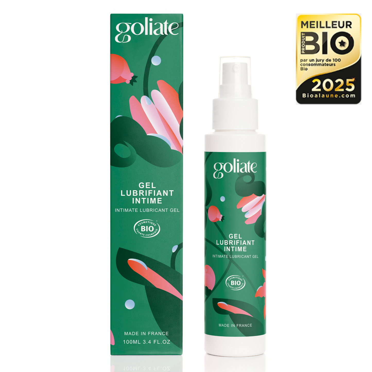 LONG-LASTING WATER-BASED LUBRICANT GEL - Natural and Organic - 100ml