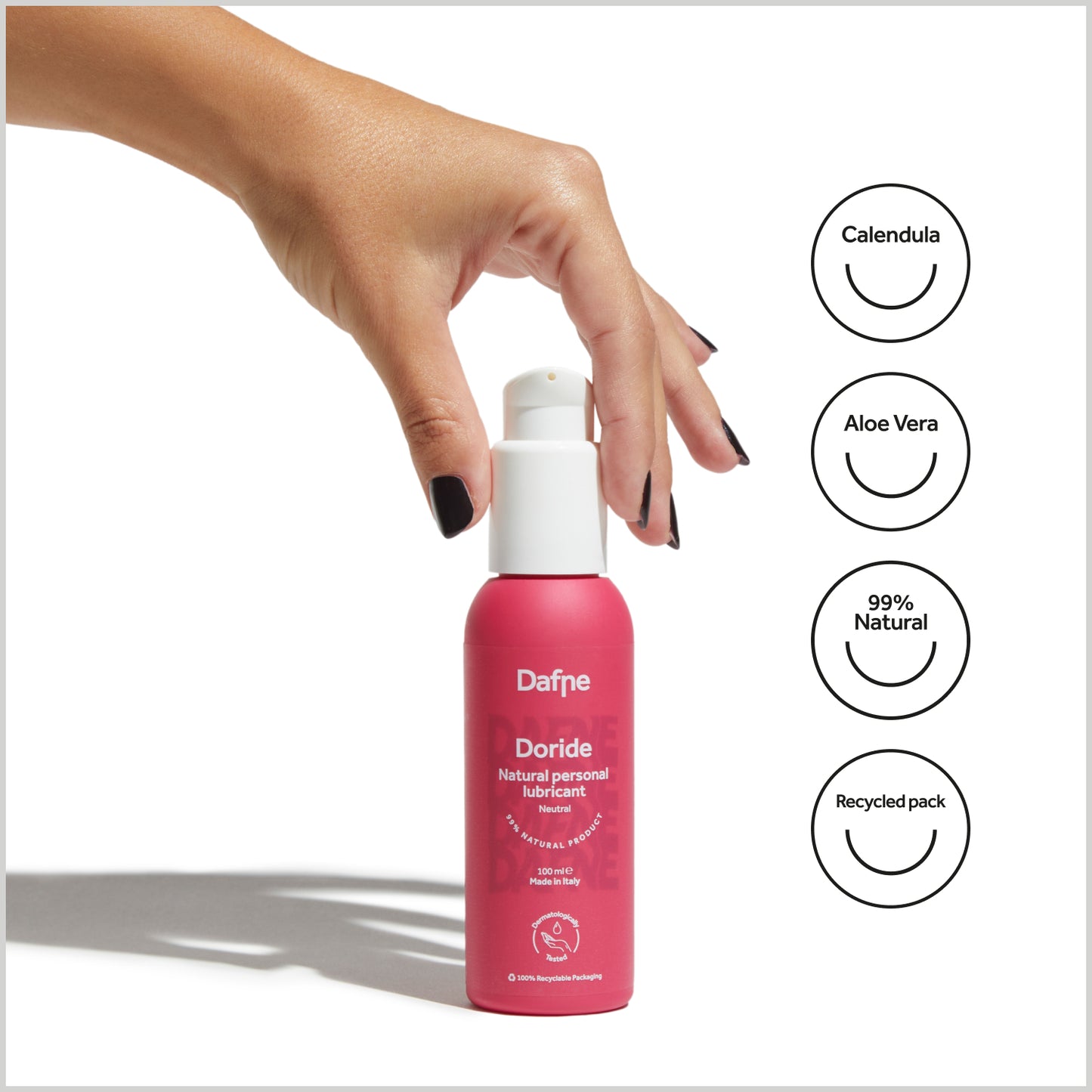 DORIDE - Natural Water-Based Lubricant - 50/100 ml - Made in Italy