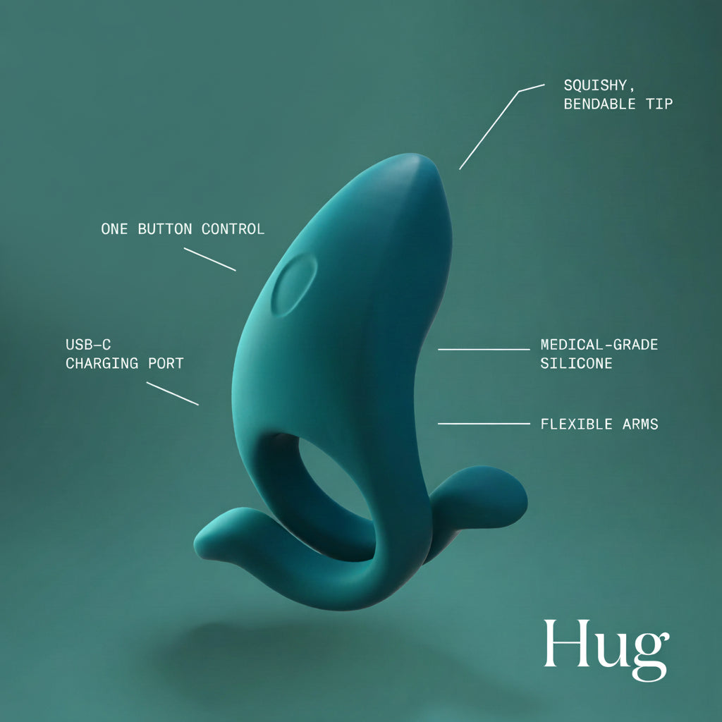 HUG - Anello Vibrante per Pene e Vulva