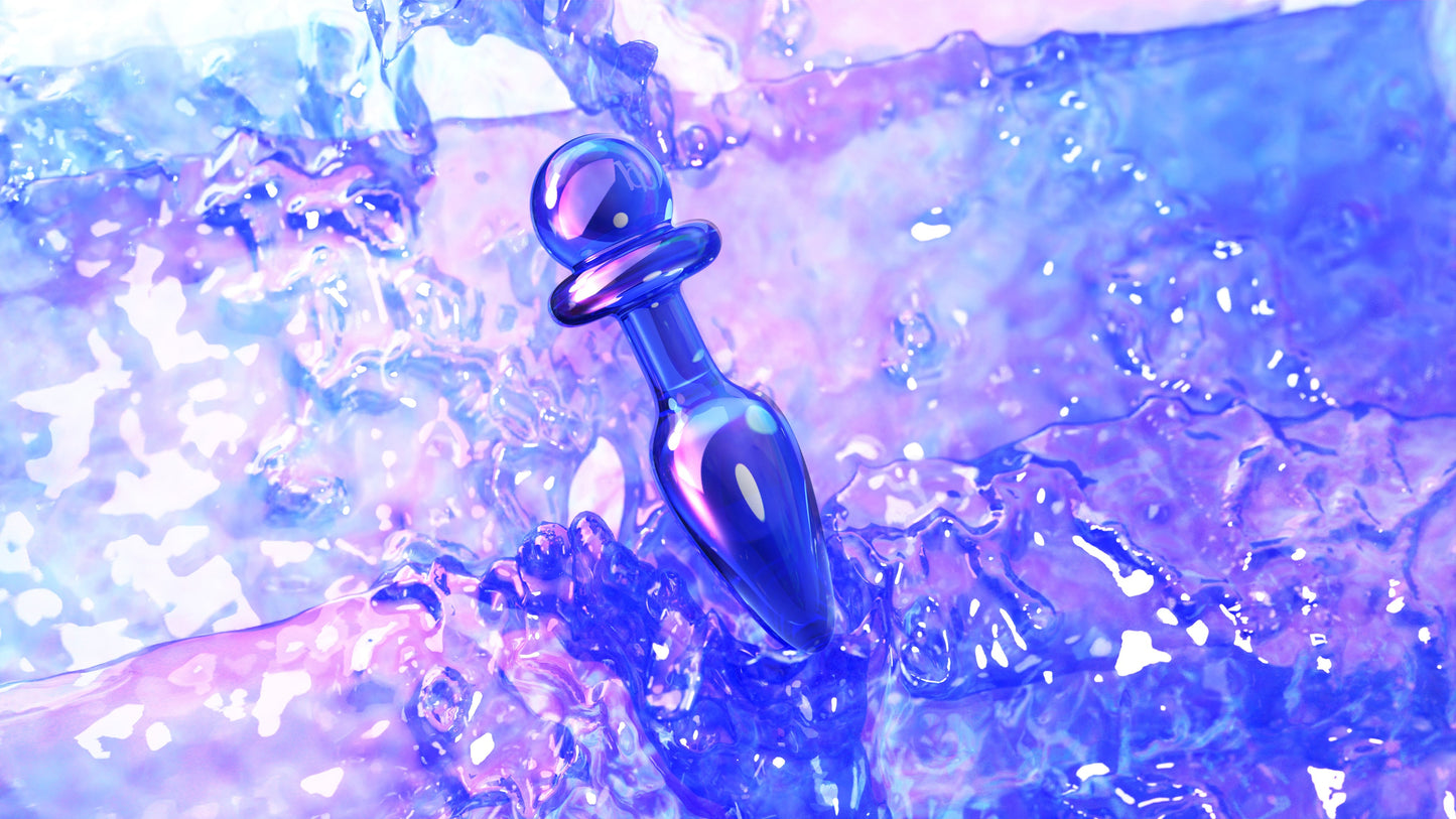 Biird anii plug anale in vetro ghiaccio