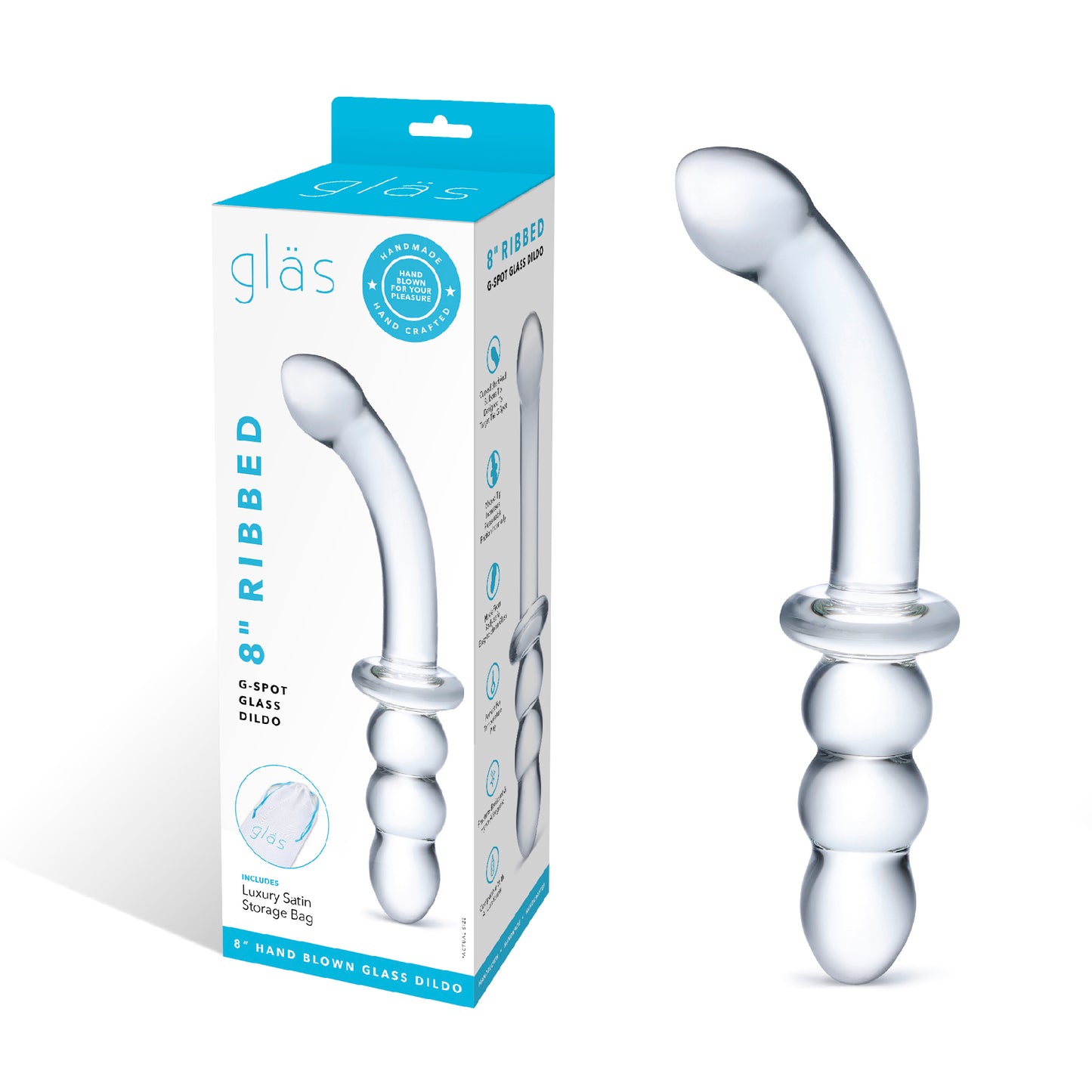 DD - DOPPIO DILDO in Vetro Borosolicato