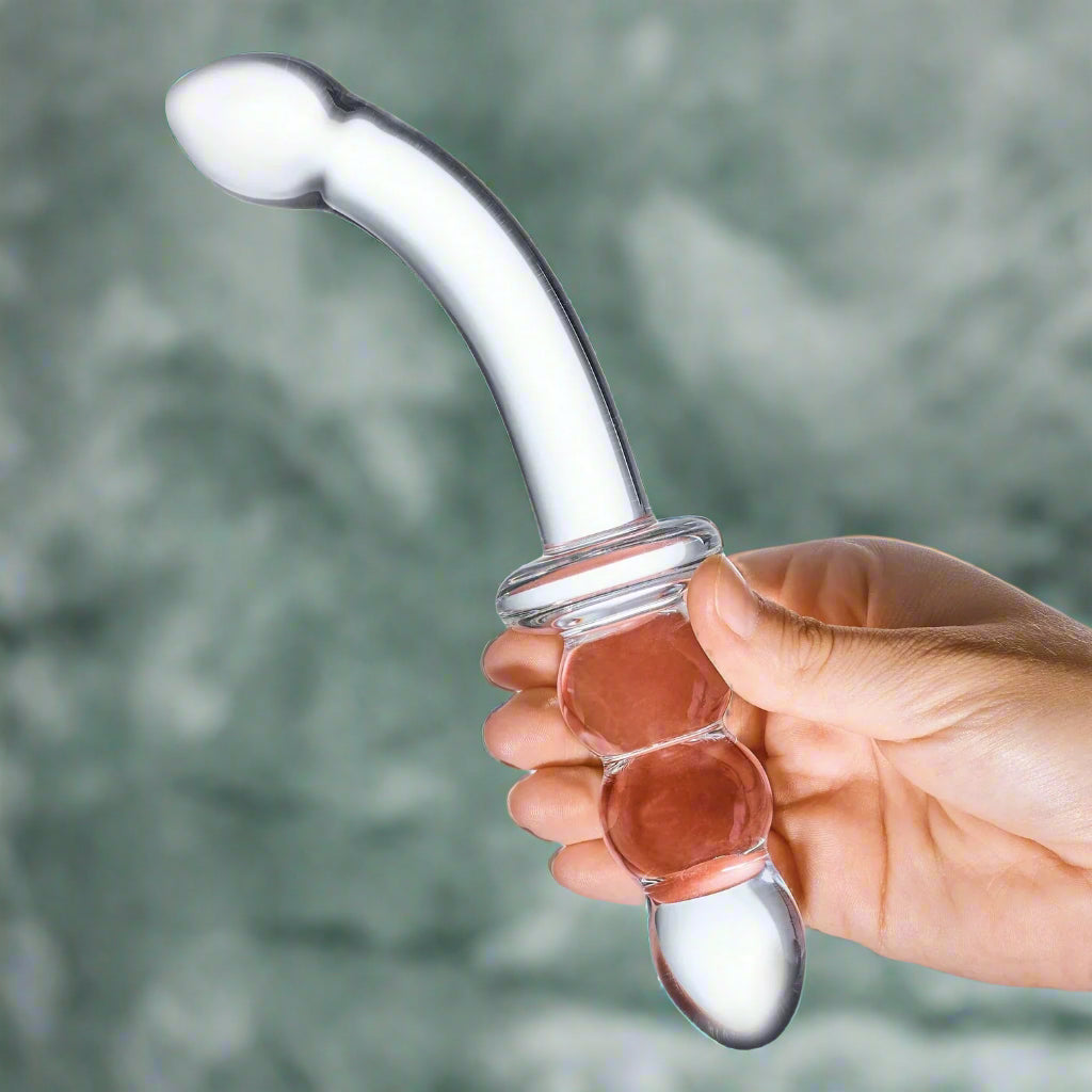 DD - DOPPIO DILDO in Vetro Borosolicato