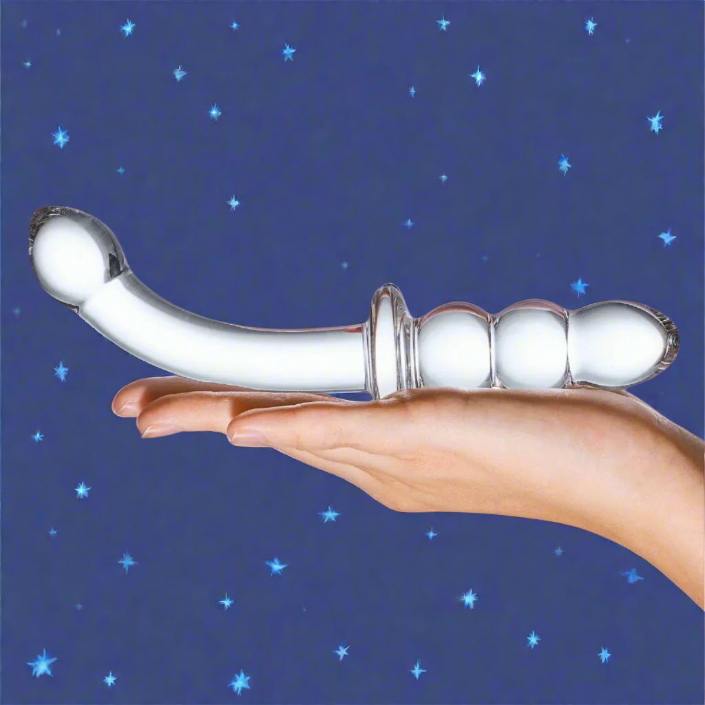 DD - DOPPIO DILDO in Vetro Borosolicato