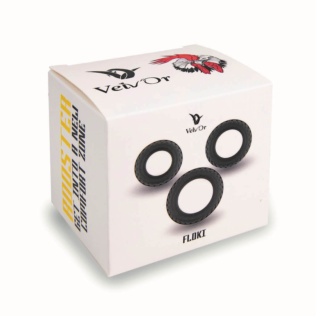 FLOKI - 3 Sturdy Looking Soft Silicone Cock Rings