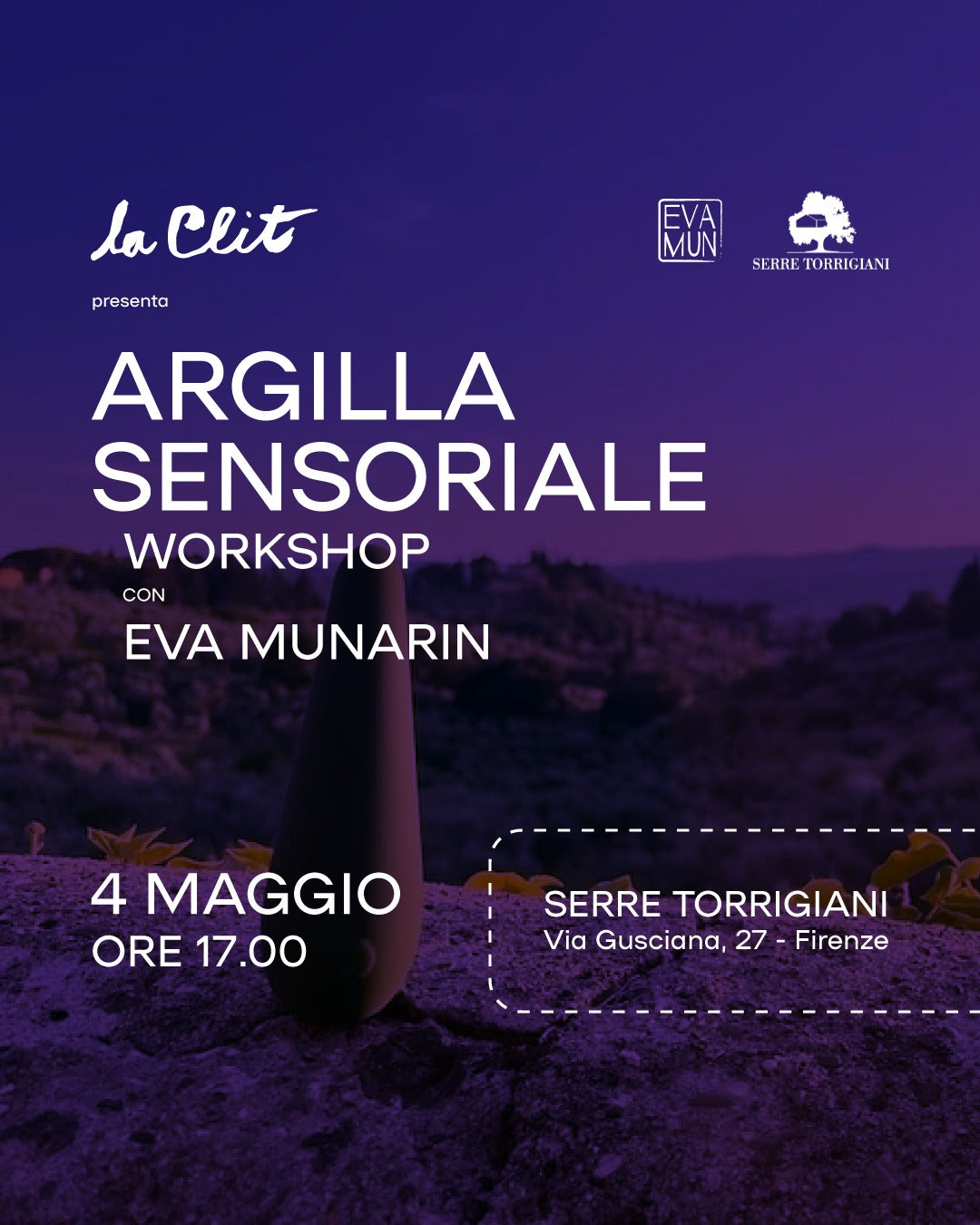 ARGILLA SENSORIALE – Workshop – 4.5.2025 – 17:00
