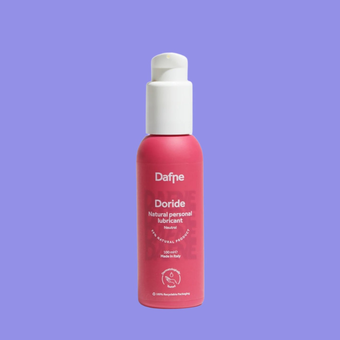 DORIDE - Lubrificante intimo naturale a base d'acqua 50/100 ml Made in Italy