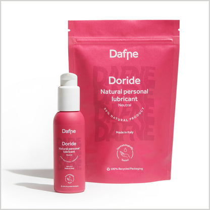 DORIDE - Lubrificante intimo naturale a base d'acqua 50/100 ml Made in Italy