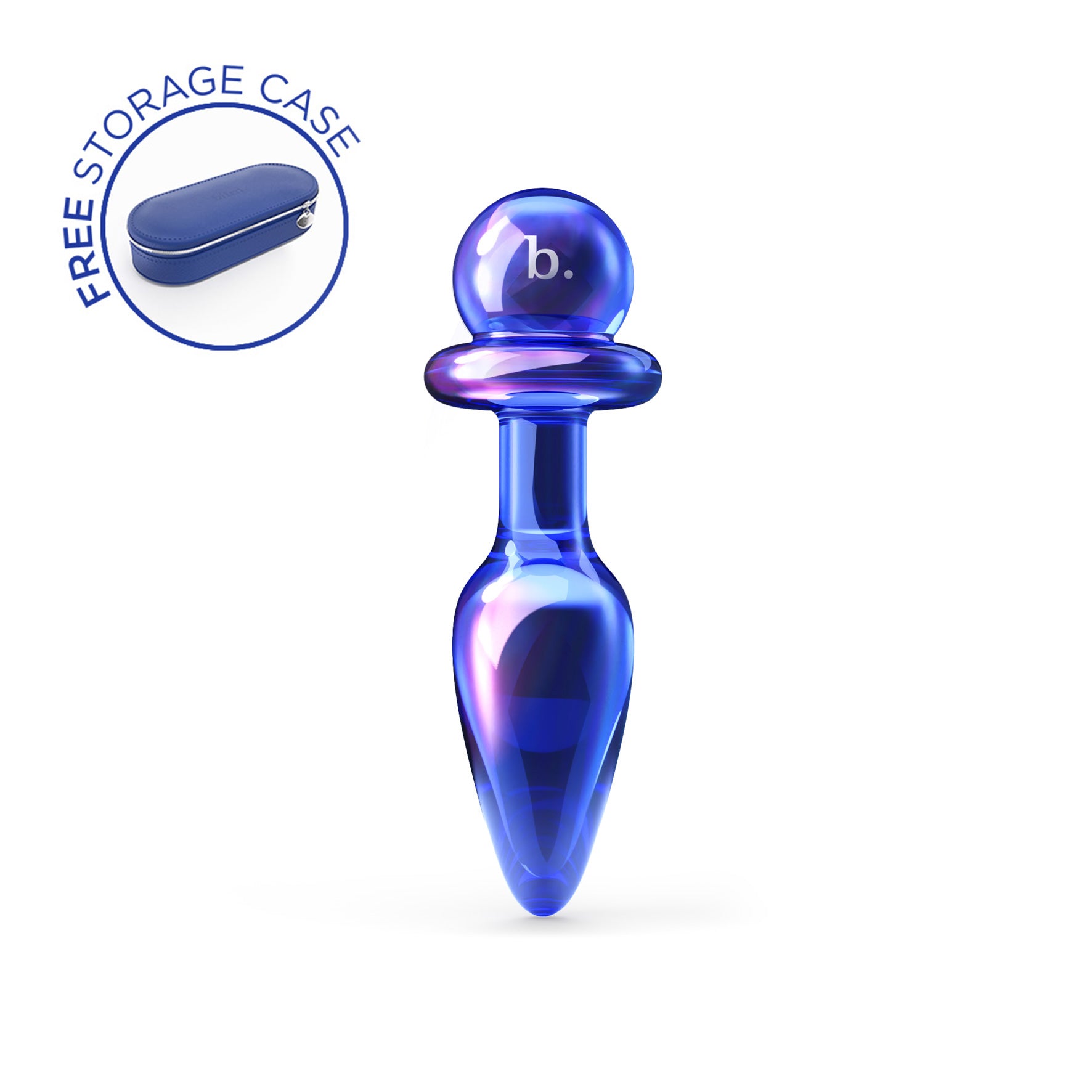 Biird anii plug anale in vetro viola