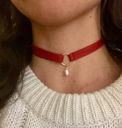 CHOKER con Perla