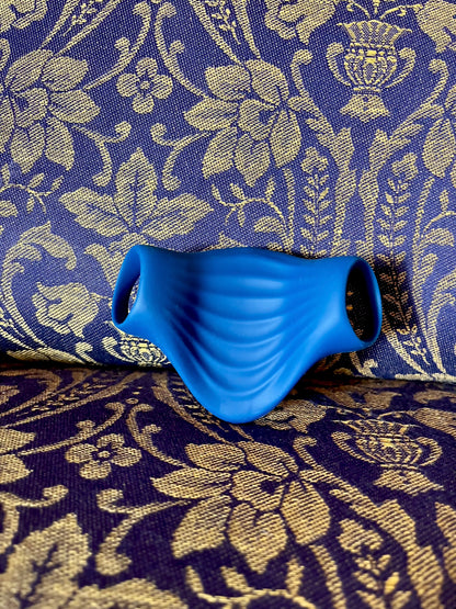 PALM BLUE - Masturbatore Vibrante Molto Flessibile