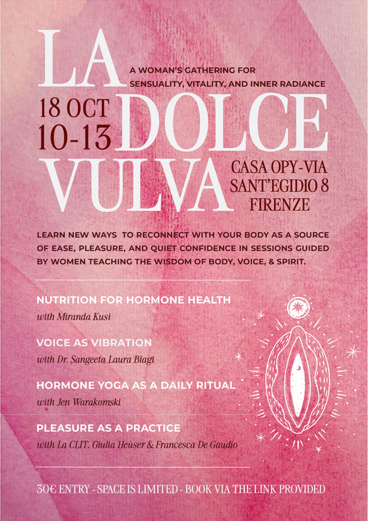 LA DOLCE VULVA - October 18, 2025 - 10 AM to 1 PM (EN)