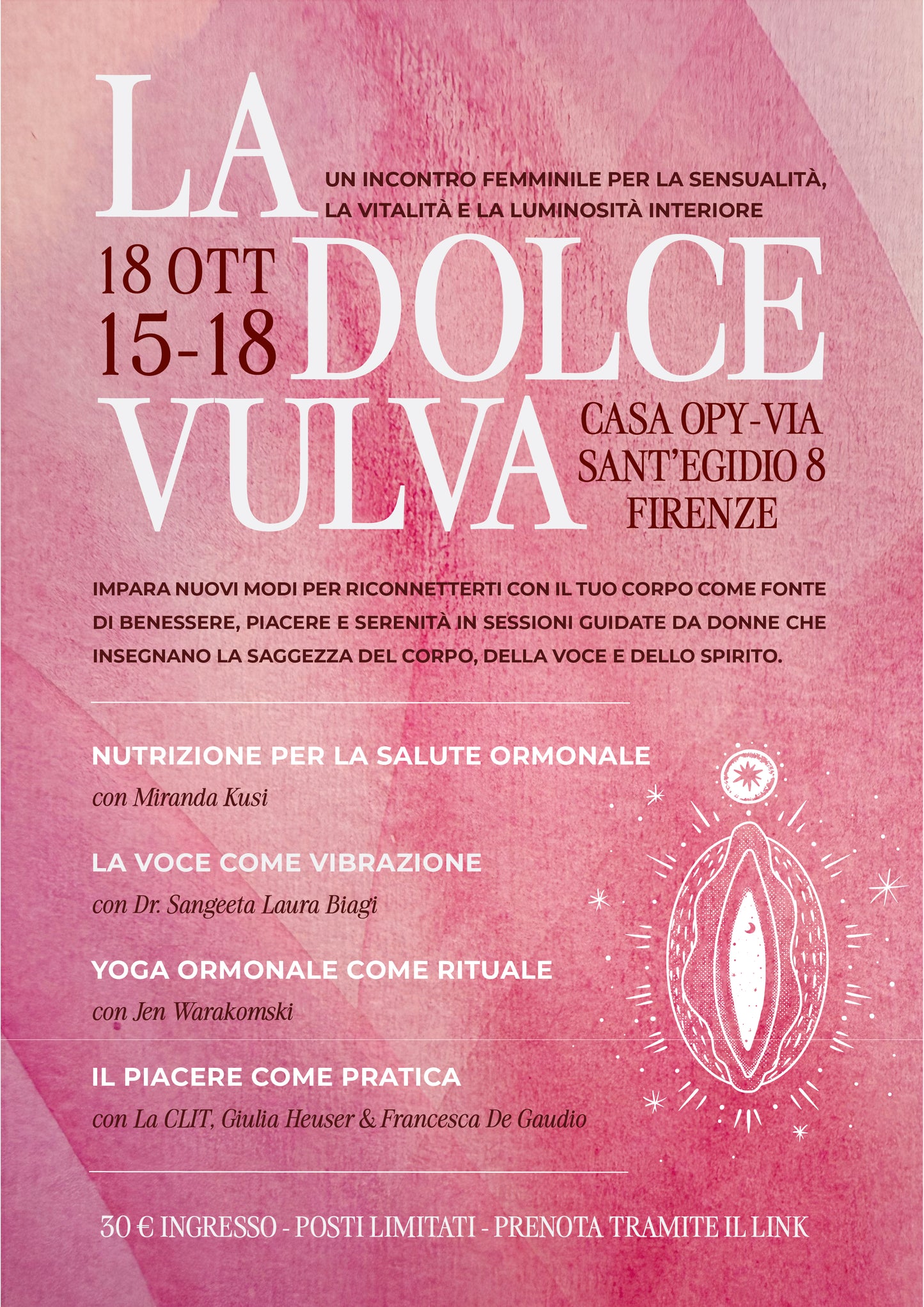 LA DOLCE VULVA - 18 Ottobe 2025 - 15:00 -18:00 (ITA)