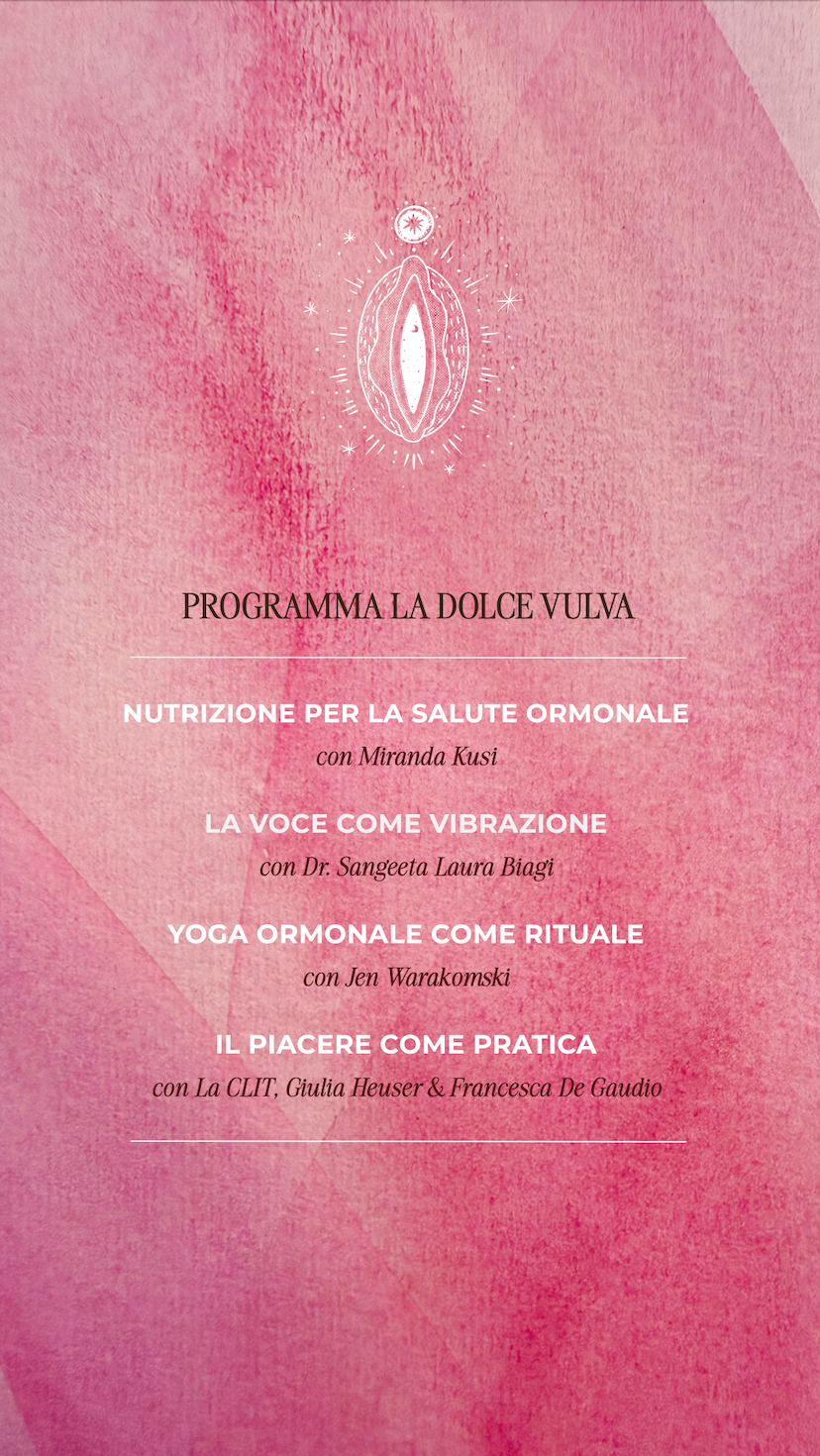 LA DOLCE VULVA - 18 Ottobe 2025 - 15:00 -18:00 (ITA)