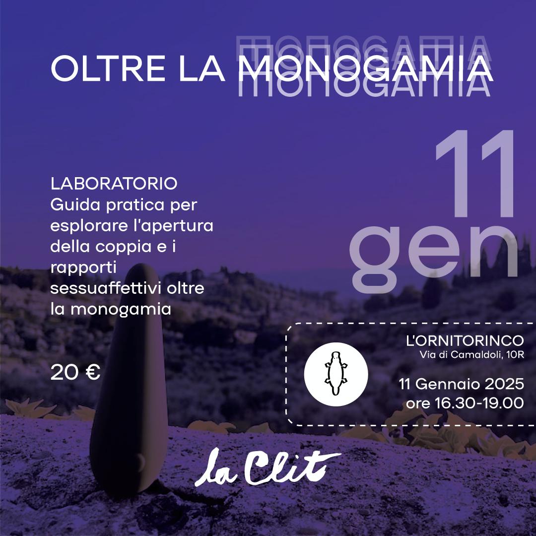 OLTRE LA MONOGAMIA - 11 GENNAIO 2025 - ore 16:30