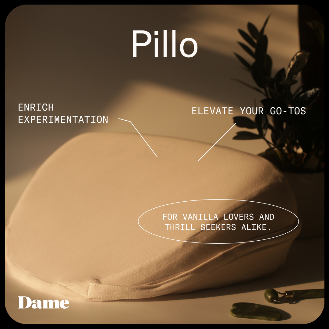 Cuscino per il sesso, sex pillow, dame pillo bianco, con indicazioni