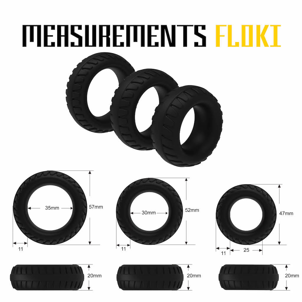 FLOKI - 3 Cock Rings per Liberare la Creatività