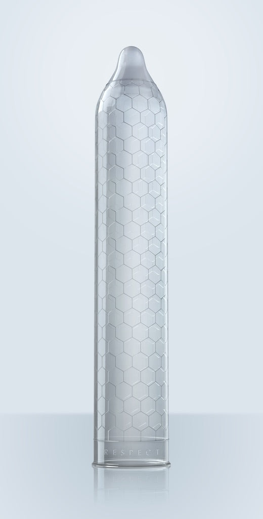 lelo hex organic preservativo esempio di posizione texture esagonale