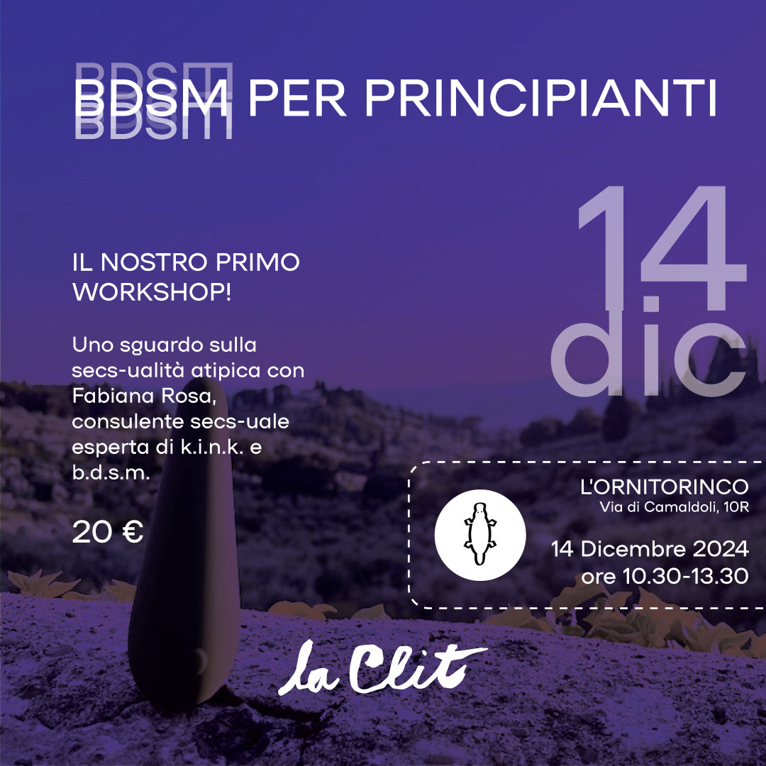 BDSM PER PRINCIPIANTI - 14 DICEMBRE 2024 ore 10:30